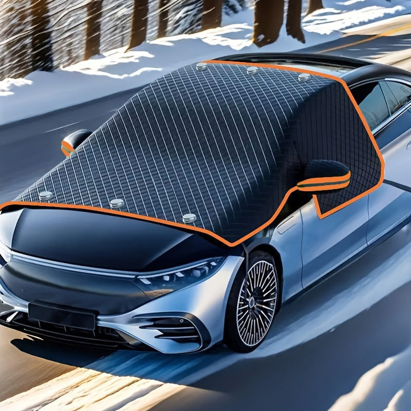 Car Snow Shield Winter Thickened Magnetic Cover To Prevent Frost Freezing And Snow Accumulation