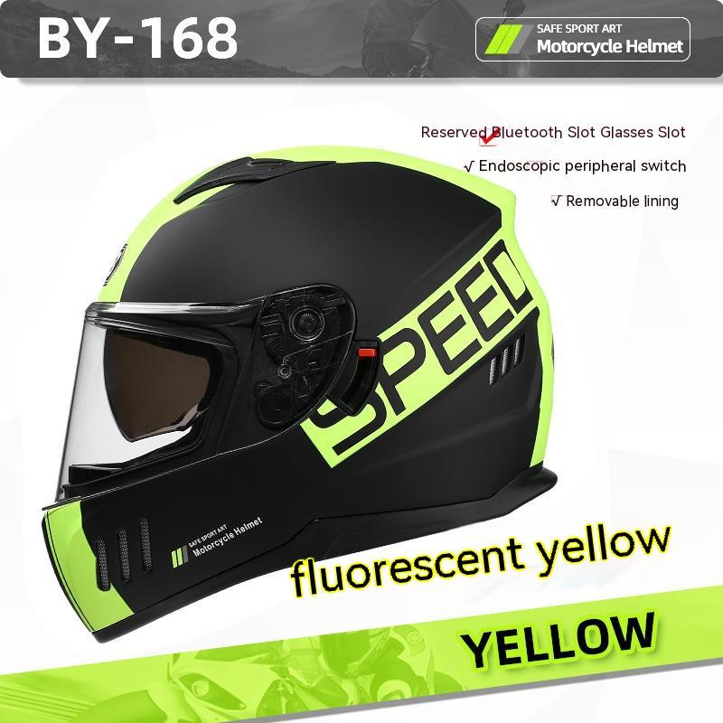 Double Lens Full Face Helmet Four Seasons Riding Helmet
