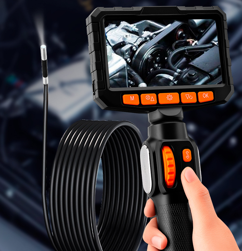 Endoscope auto repair engine carbon deposition detection industrial pipeline inspection 360 degree steering waterproof