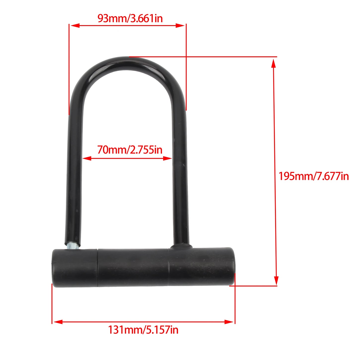Motorcycle U Lock Portables Mini Bike Wheel Lock With Key Anti-theft Safety Scooter Cycling Bicycle Accessories