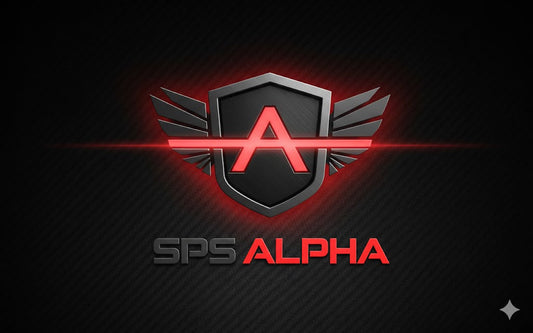 sps alpha logo shield with wings sps alpha underneath
