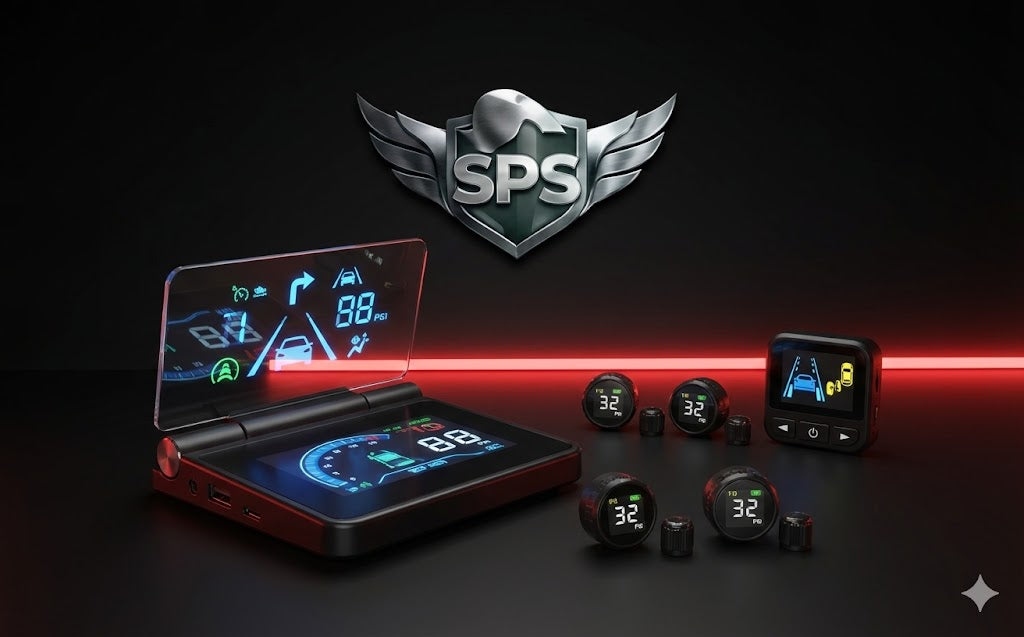 tech gadgets including hud tpms driving aids