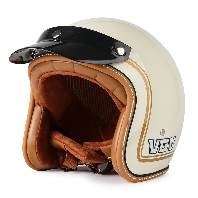 Motorcycle Helmet 3C Certified Retro Electric Car