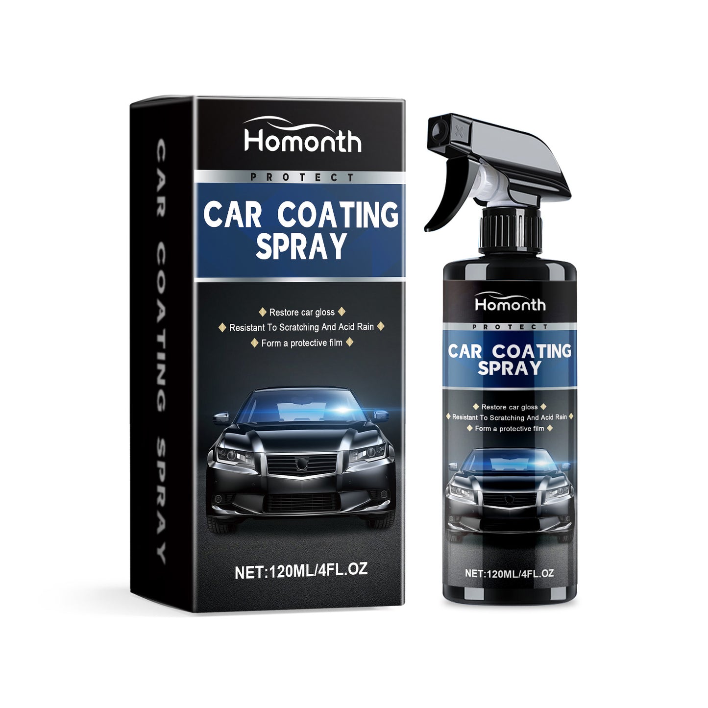 Automotive Ceramic Coating Spray Automotive Finish Maintenance Cleaning Decontamination Repair Scratch Retreader