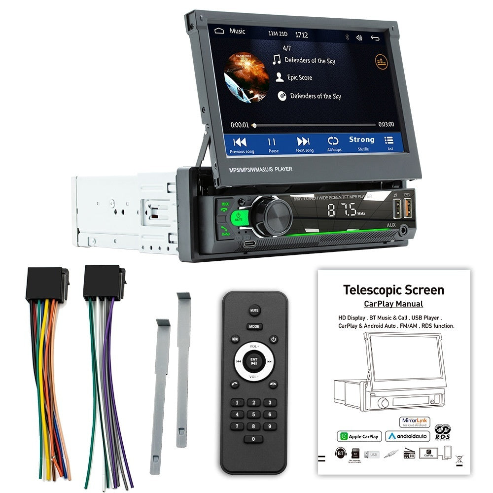 7-inch Telescopic Screen Vehicle-borne Bluetooth Player