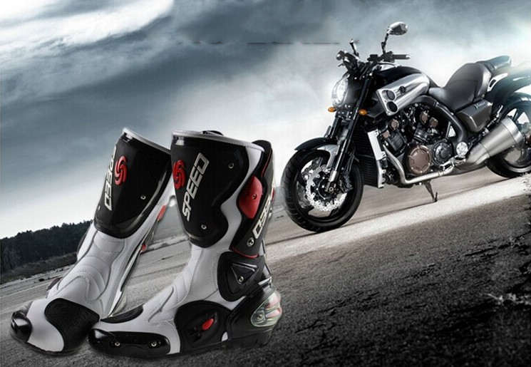 Four seasons men's off-road motorcycle boots