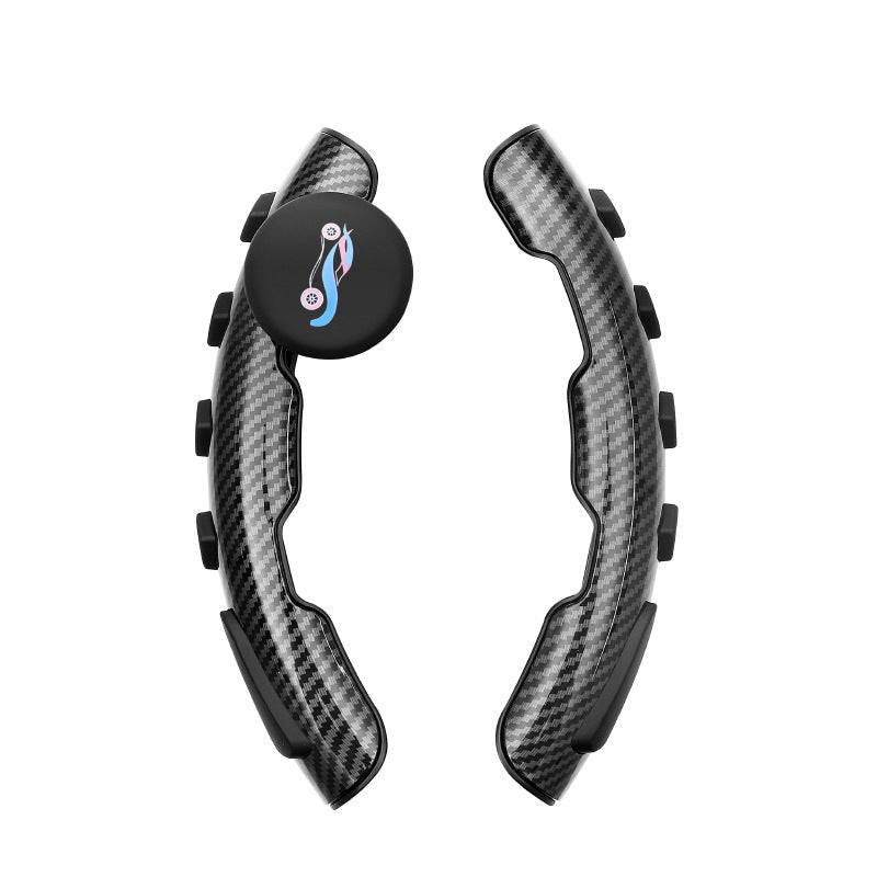 Carbon fiber car steering wheel paddle shifters with sporty sps street style logo
