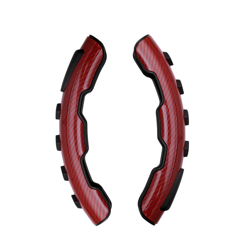 Red carbon fiber car steering wheel trim covers, sps street style accessories