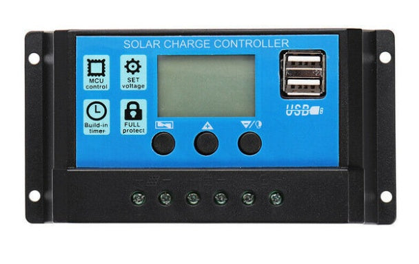 Solar panel charging controller