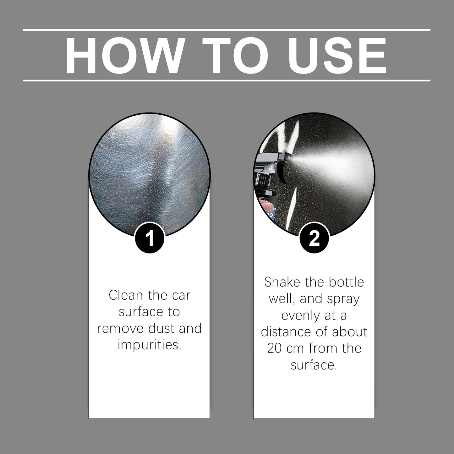 Automotive Ceramic Coating Spray Automotive Finish Maintenance Cleaning Decontamination Repair Scratch Retreader