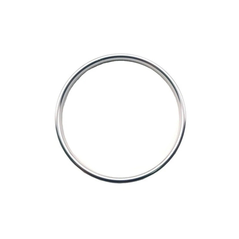 Simple silver metal key ring on white background, quality gift accessory, sps street style