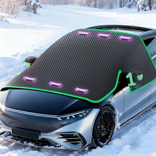 Car Snow Shield Winter Thickened Magnetic Cover To Prevent Frost Freezing And Snow Accumulation