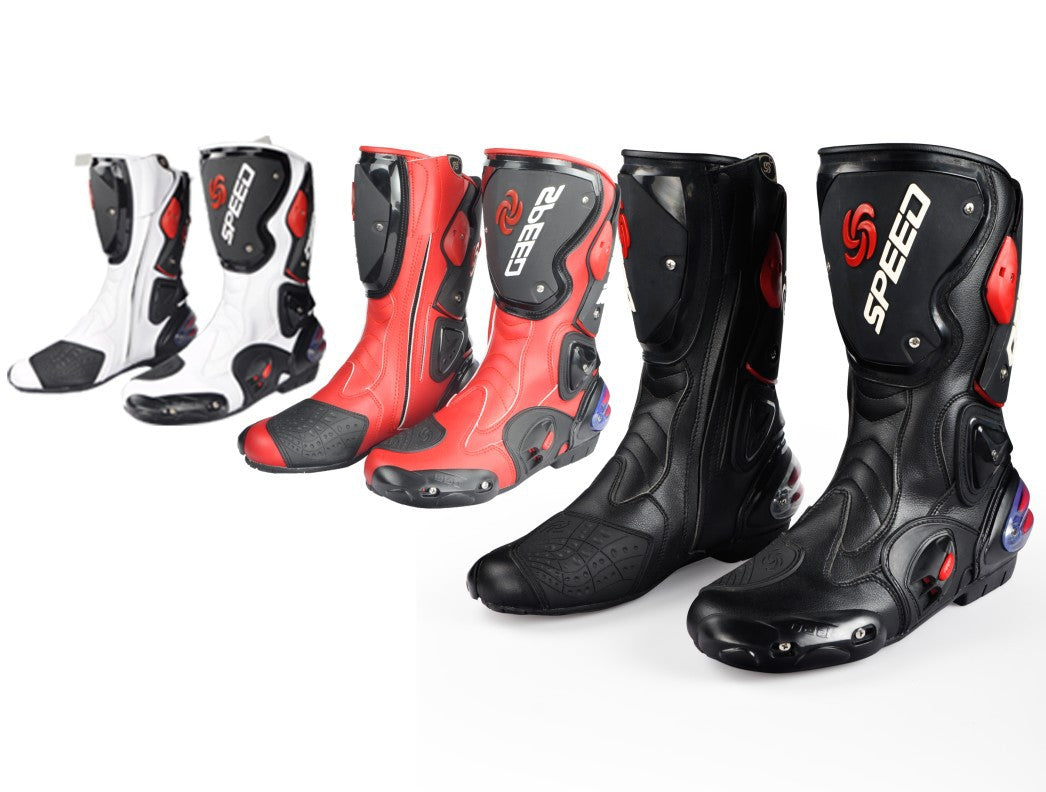 Four seasons men's off-road motorcycle boots