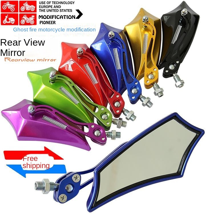Wholesale Electric Vehicle Motorcycle Aluminum Alloy Rearview Mirror 8mm Universal Positive Thread