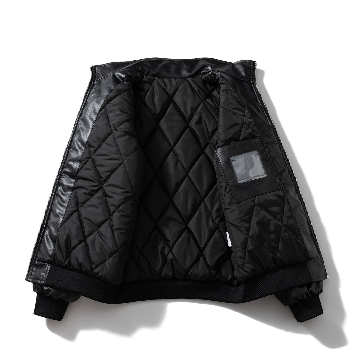 Heavy Embroidery PU Leather Jacket Motorcycle Riding Coat Men's Autumn Winter Leather Jacket Trendy