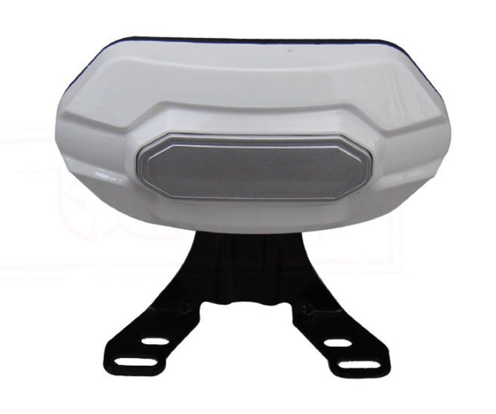 White motorcycle tail light with black mounting bracket, sps street style quality item