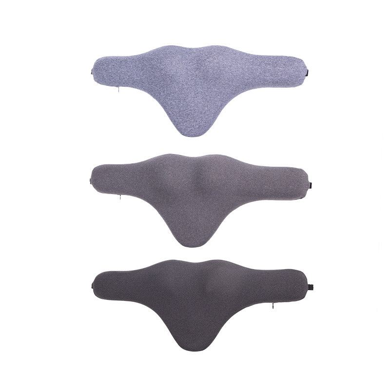Three ergonomic grey seat cushions in different shades on white background, sps street style quality gifts