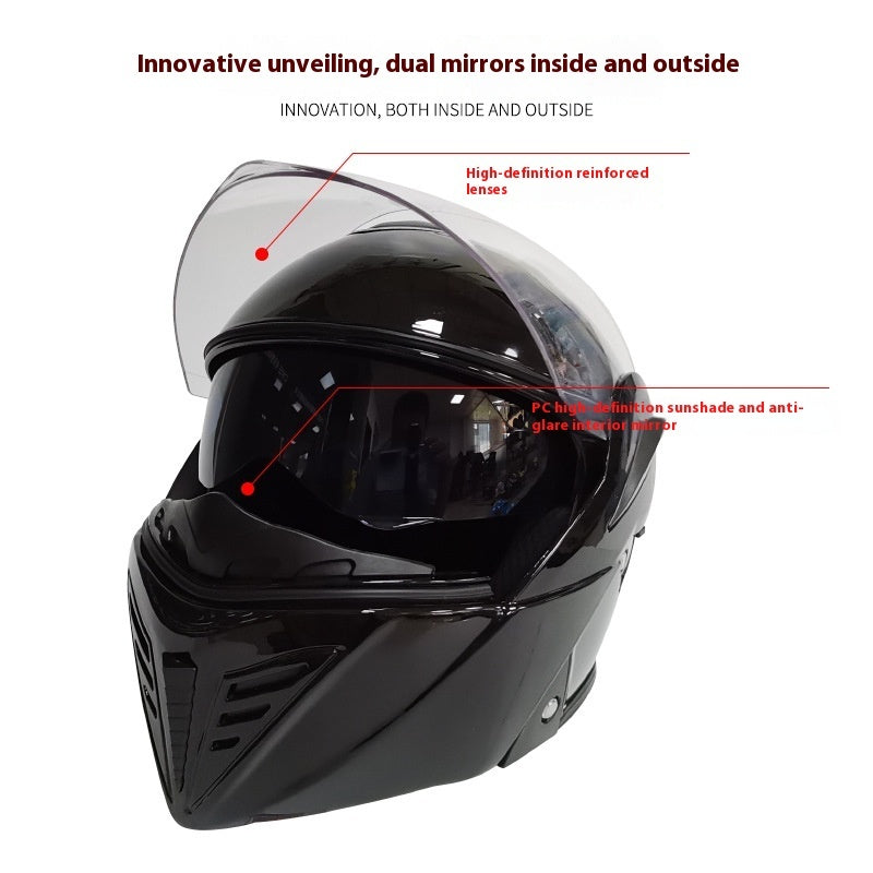 Men's And Women's Winter Personality Safety Motorcycle Helmet