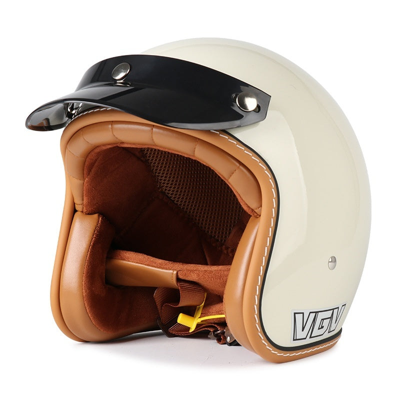 Motorcycle Helmet 3C Certified Retro Electric Car
