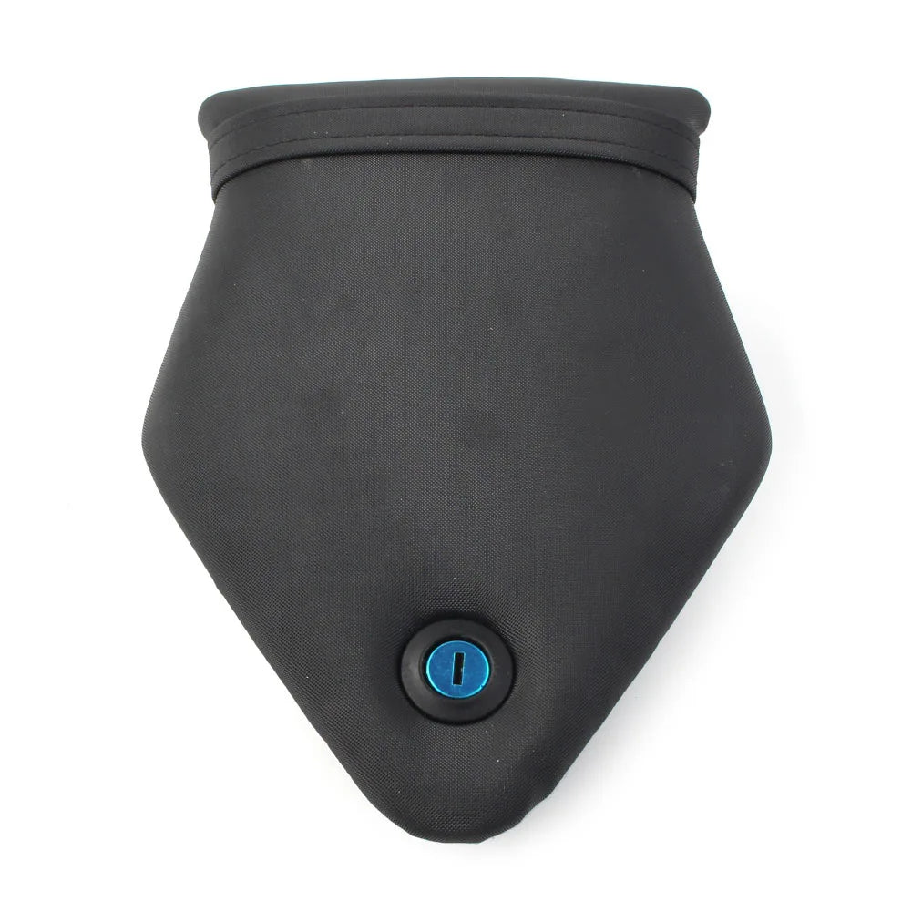 Black street style pouch with blue ziplock, quality gift from SPS street style