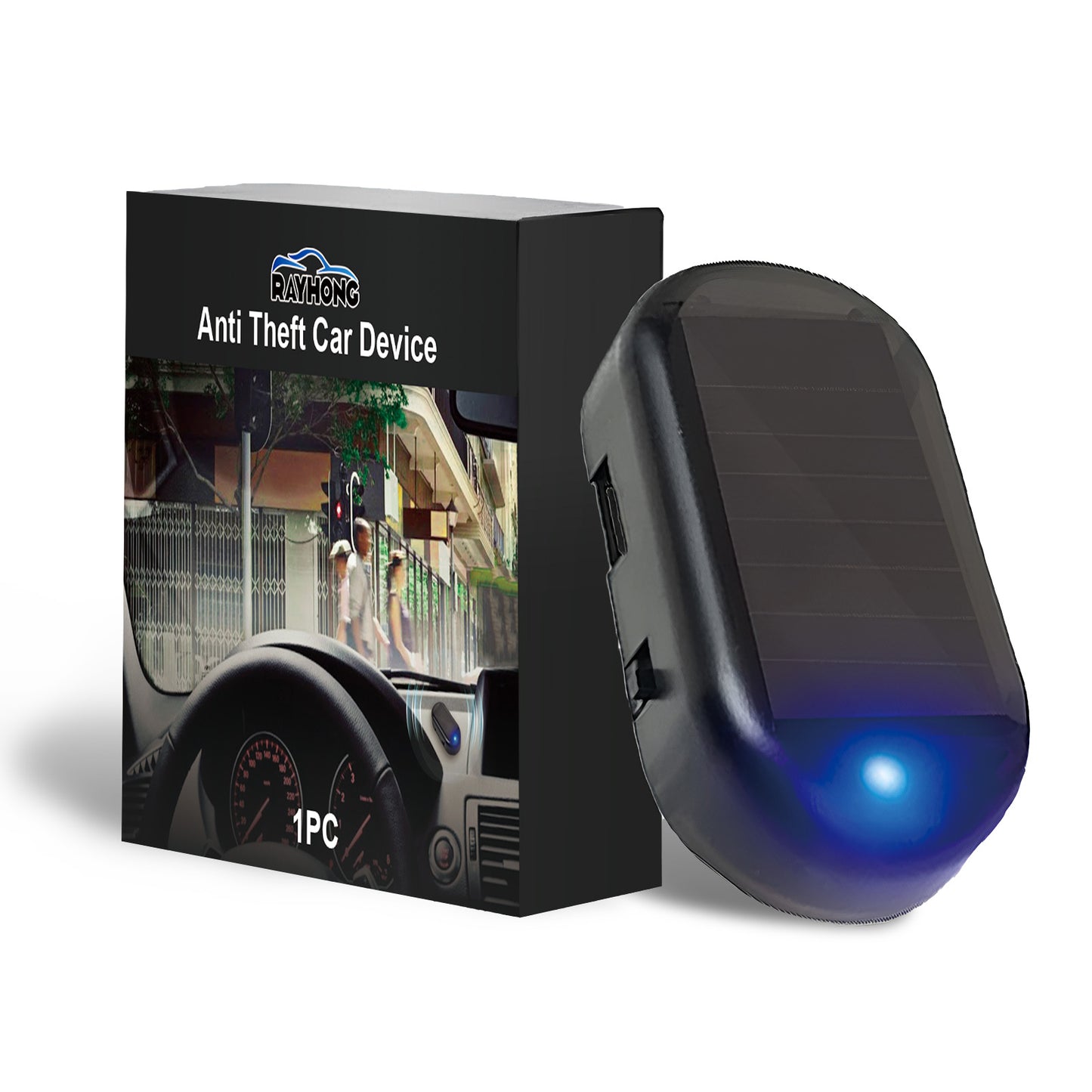 Rayhong anti theft car device packaging and solar-powered unit, sps street style