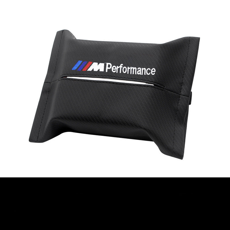 Black M Performance tissue holder, sleek design, quality gift from sps street style.