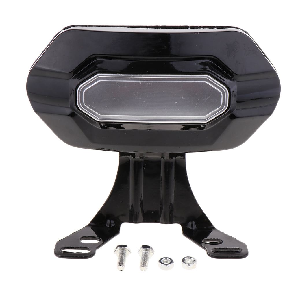 Black motorcycle tail light with mounting bracket and hardware, sps street style accessory