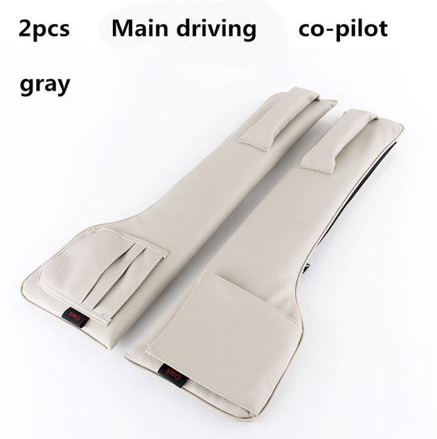 Gray car seat gap fillers set of 2 for main driver and co-pilot, sps street style gift