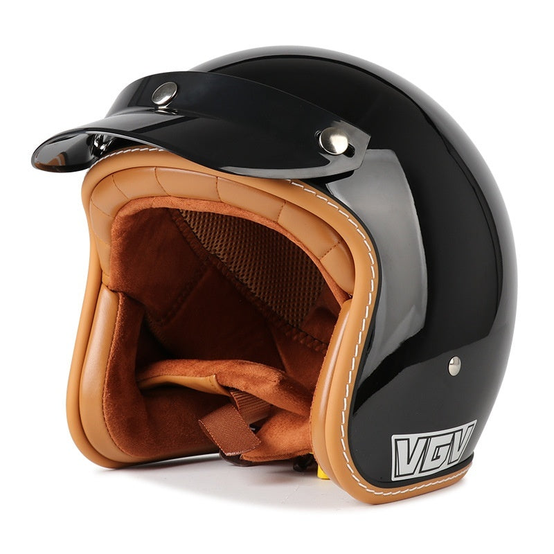 Motorcycle Helmet 3C Certified Retro Electric Car