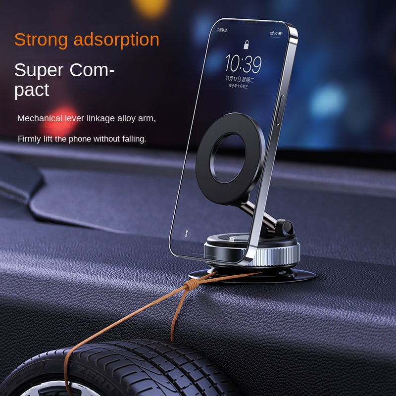Magnetic phone holder with strong adsorption on car dashboard, compact design, sps street style