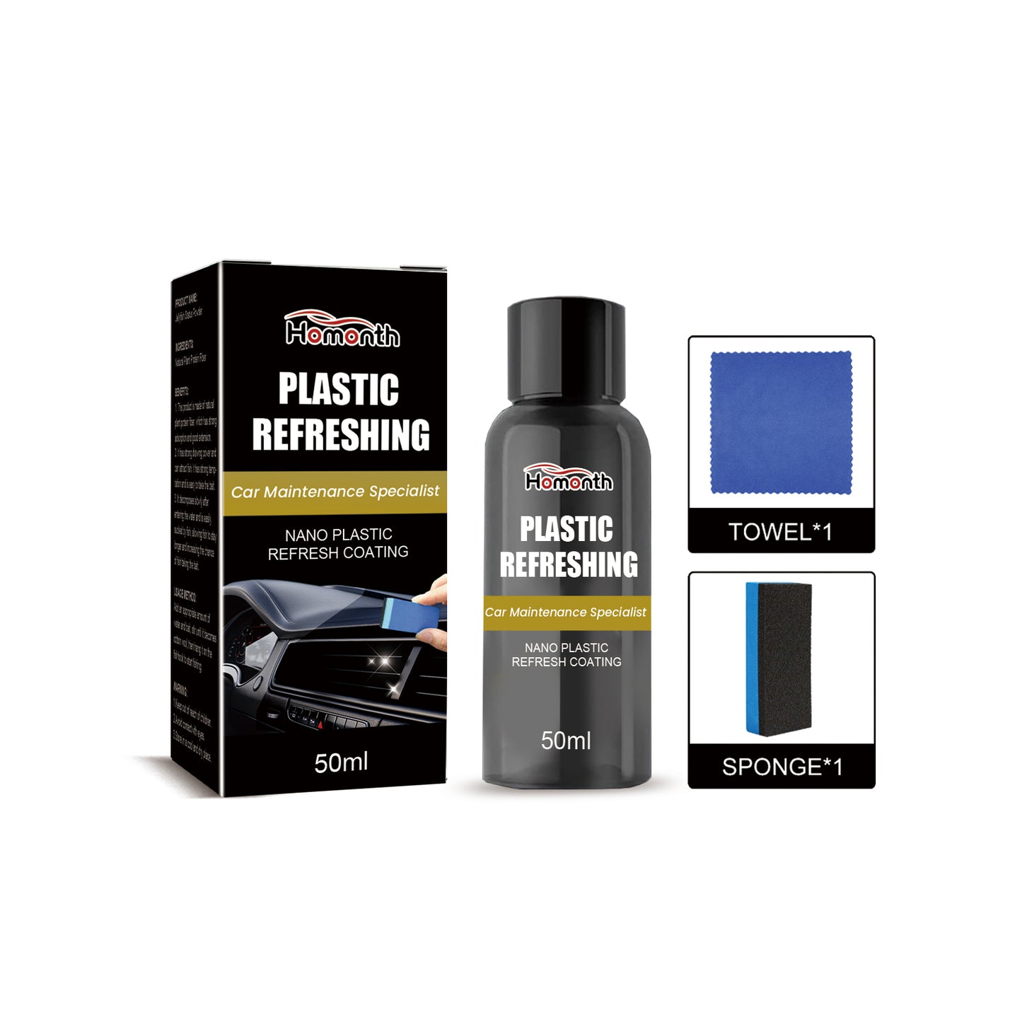 Nano Plastic Retreader Automotive Interior Seat Instrument Panel Stain Cleaning And Maintenance Polish