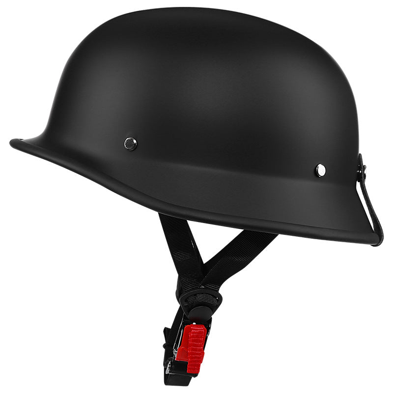 Motorcycle Unisex Half Helmet Matte Black