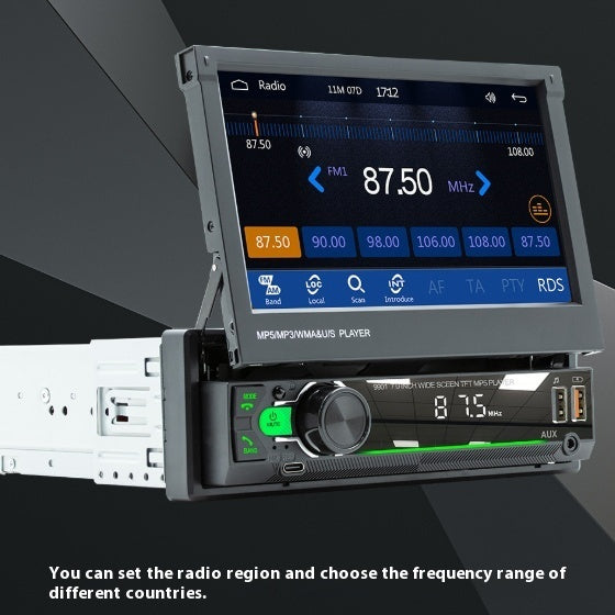 7-inch Telescopic Screen Vehicle-borne Bluetooth Player