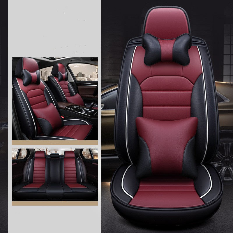 Luxury black and red car seat covers with cushions, sps street style quality auto accessory