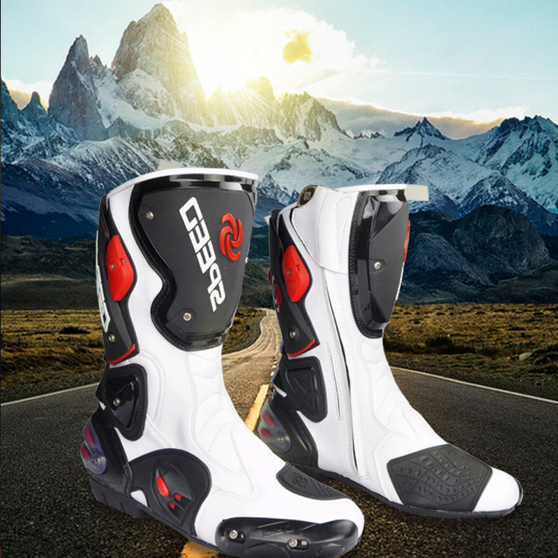 Four seasons men's off-road motorcycle boots