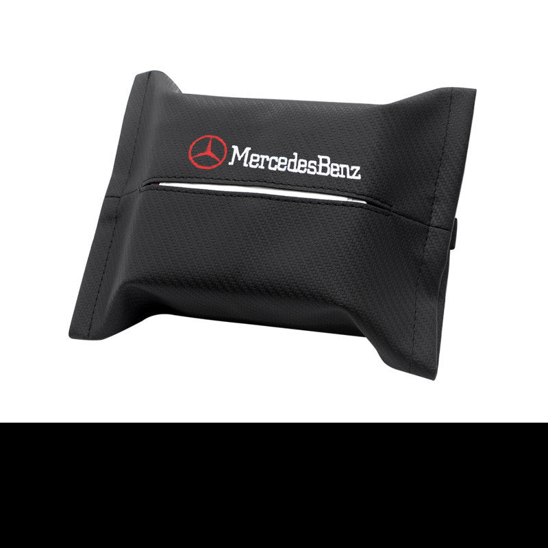 Black Mercedes-Benz tissue case, sleek design, quality gift, sps street style accessory.