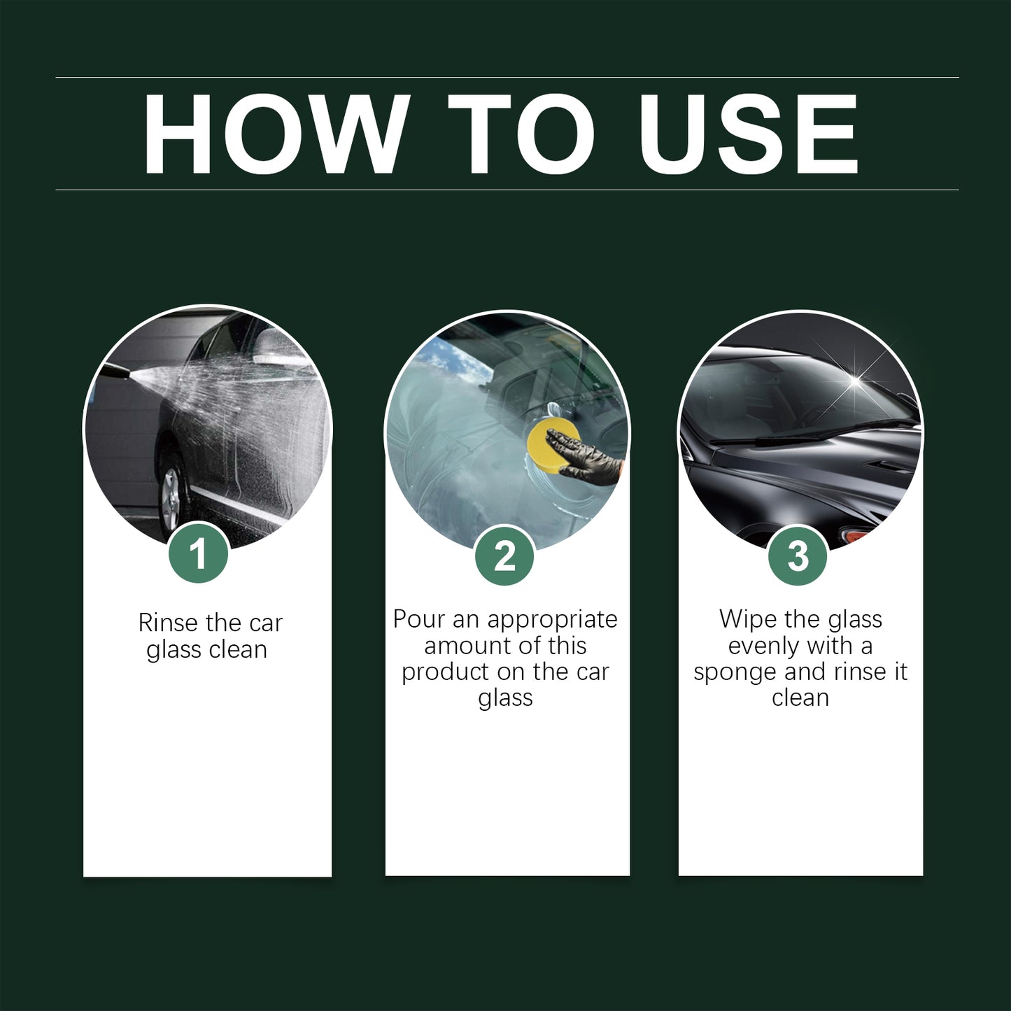 Rayhong Automotive Glass Removal Ointment, Car Windshield Cleaning Decontamination Waterproof Window Rain Cleaning