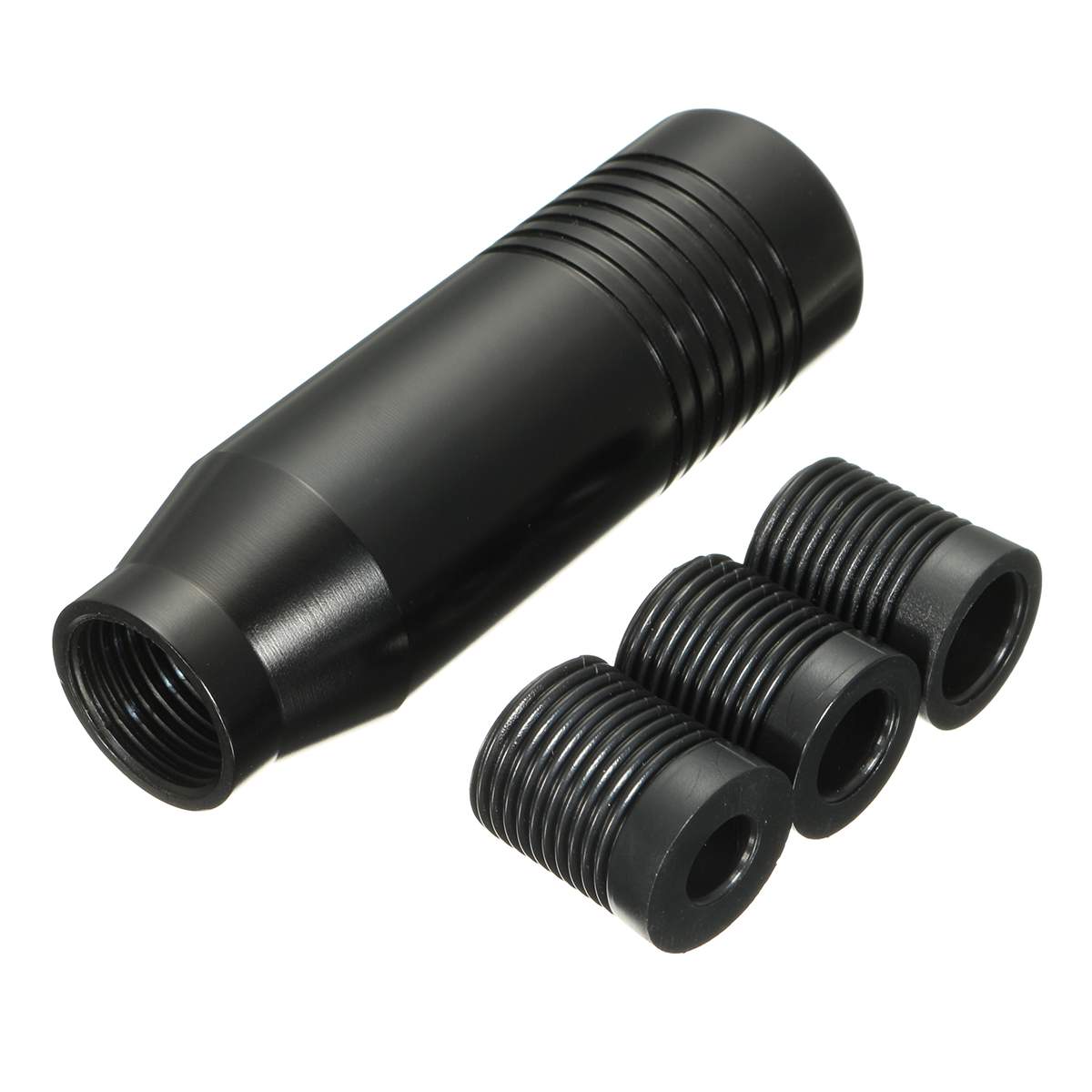 black metal threaded adapter with three interchangeable fittings, sps street style gift