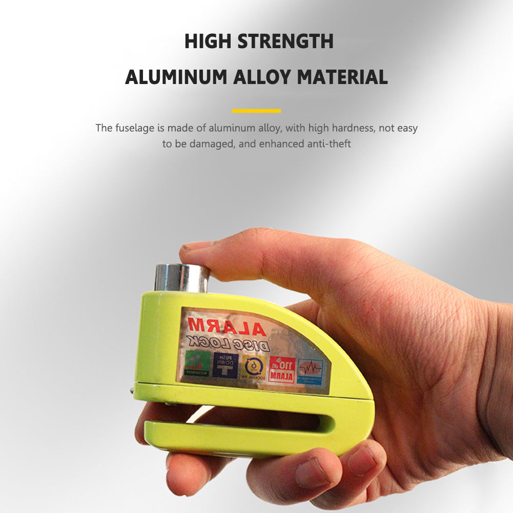 Alarm Disc Brake Lock Mountain Bike Bike Lock Motorcycle Anti-Theft Lock Electric Vehicle Lock Aluminum Alloy Alarm Lock