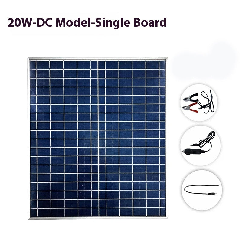 Solar Panel 20W Photovoltaic Module Outdoor Monitoring Solar Panel Kit