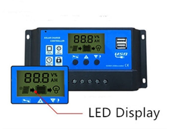 Solar panel charging controller