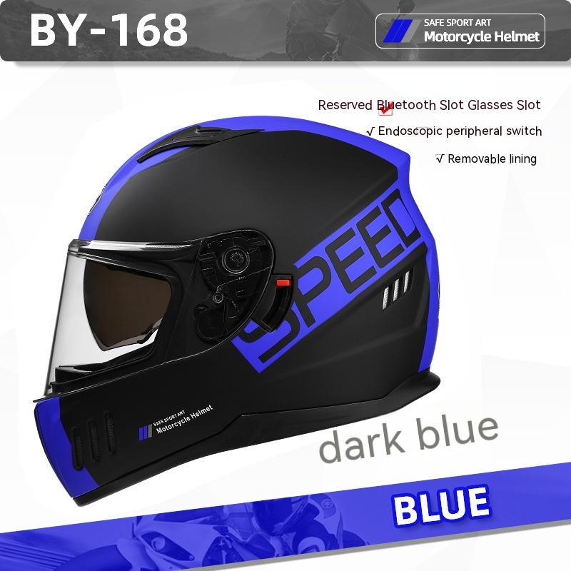 Double Lens Full Face Helmet Four Seasons Riding Helmet