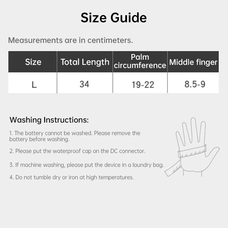 Electric Heated Gloves - Waterproof Winter Warm Rechargeable Gloves for Ski, Snowmobile and Outdoor Activities