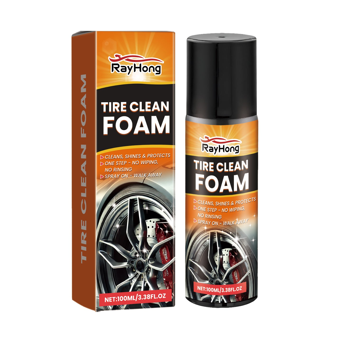Rayhong Automobile Wheel Cleaner Automobile Tire Rim Cleaning Decontamination Daily Maintenance Cleaning Agent