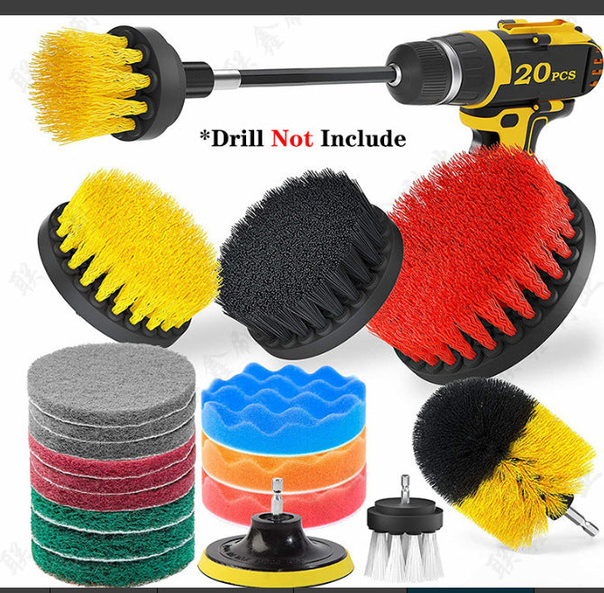 Factory Direct Sale Amazon Car Cleaning Suit Home Car Electric Drill Brush