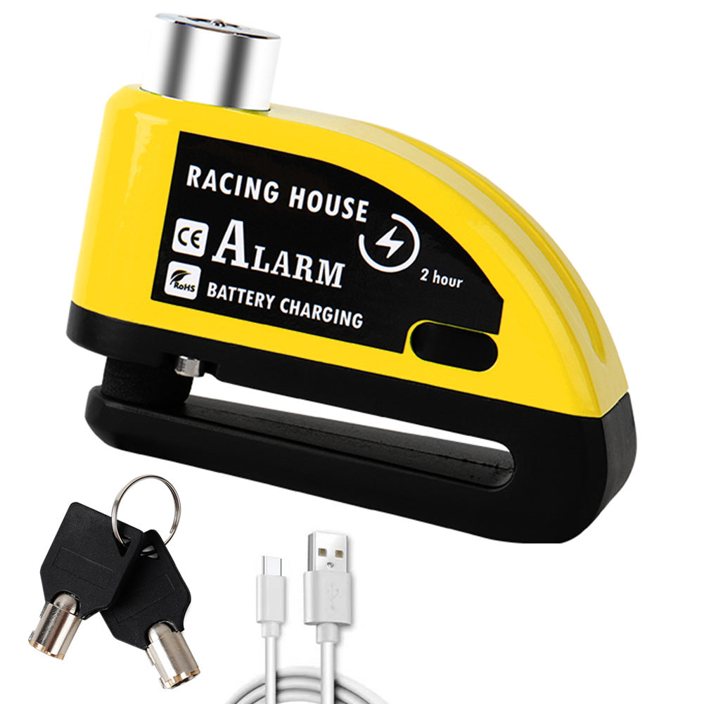 Bicycle Disc Brake Lock Portable Anti-theft Alarm Electric Car Disc Safety Lock Disc