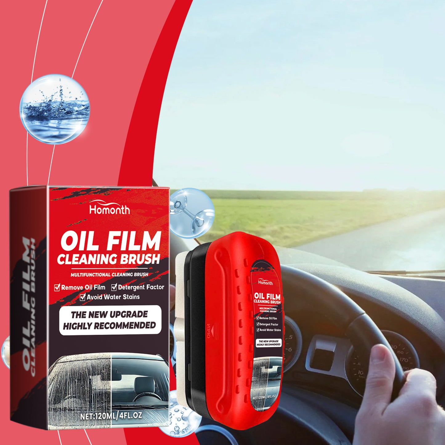 Car Windscreen Cleaner Windscreen Refurbishment Decontamination Cleaning Oil Film Cleaner