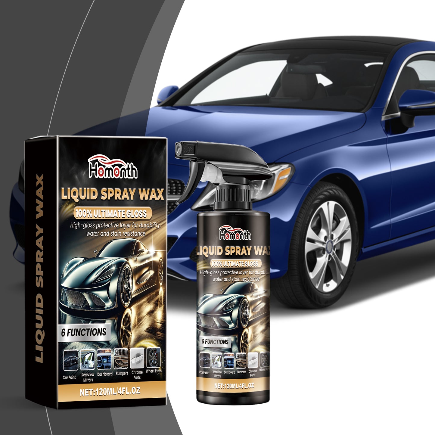 Auto Coating Protective Spray Anti-Scratch Enhanced Gloss Paint Coating Spray Car Paint Maintenance