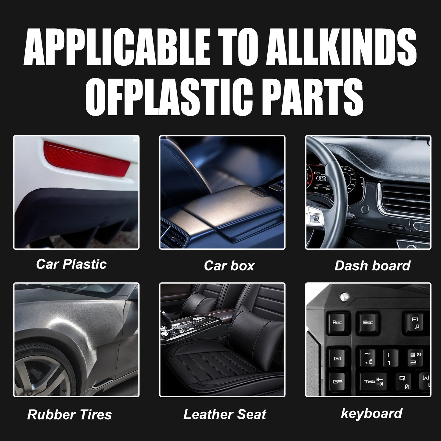 Nano Plastic Retreader Automotive Interior Seat Instrument Panel Stain Cleaning And Maintenance Polish