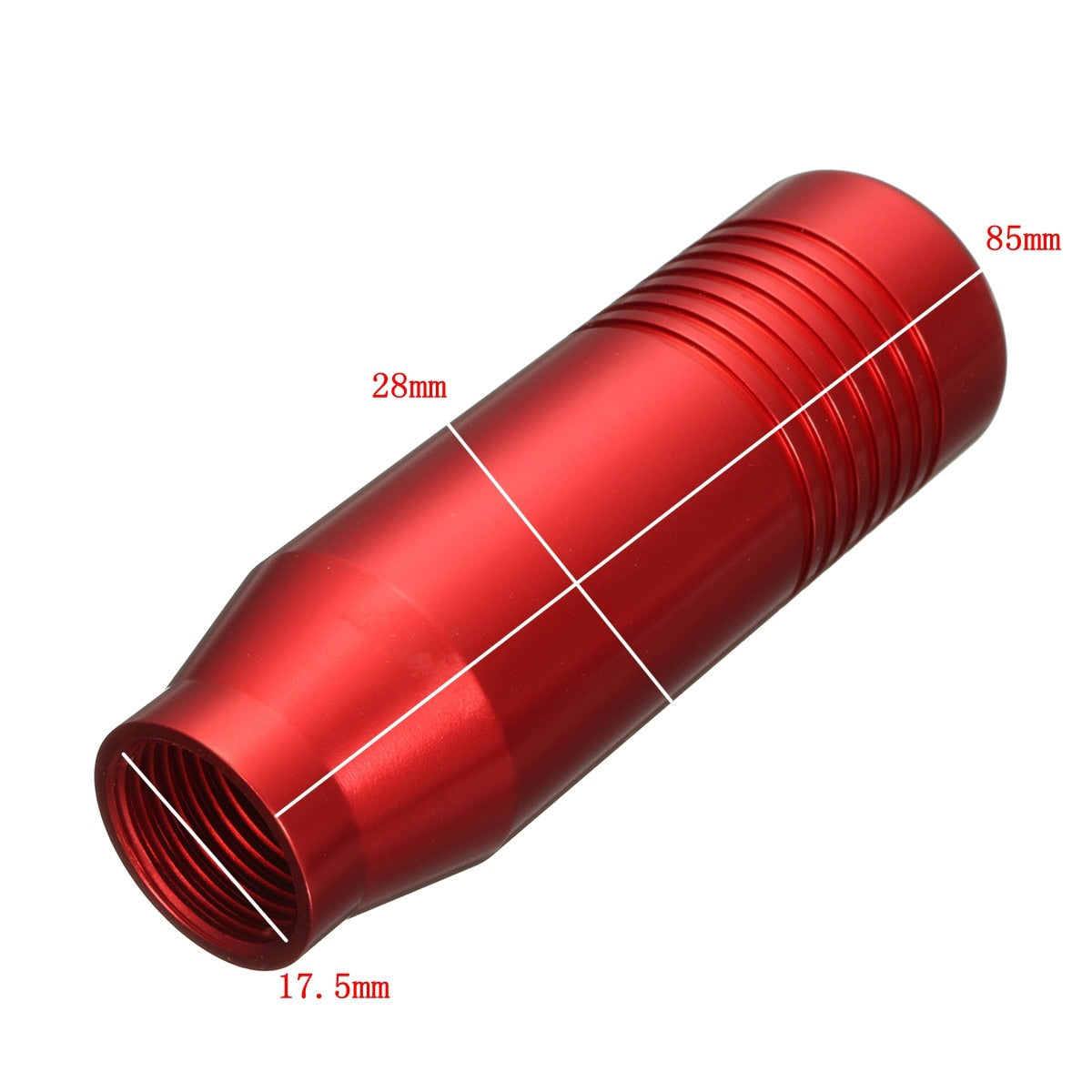 Red aluminum car gear shift knob with measurements, sps street style accessory